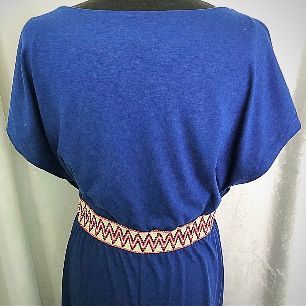 Charming Charlie Blue Elastic Waist Maxi Dress - Picture 4 of 8